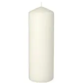 Papstar Starpak Stumpenkerze mit extra langer Brenndauer Ø 70 mm, 200 mm weiss