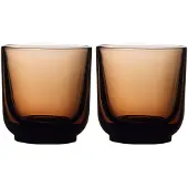 Fellow 2er-Set Pirch Cappuccino-Gläser, 190 ml, Bernstein