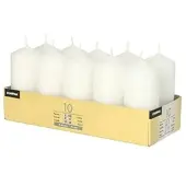 Papstar Starpak 10 Stumpenkerzen Ø 40 mm · 90 mm goldgelb