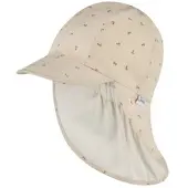 Sterntaler Schirmmütze mit Nackenschutz Anker in beige | Gr.: 53 cm