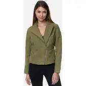 Tazzio Lederjacke "F500" - in Grün | Gr.: S