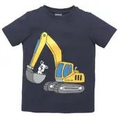 Kidsworld T-Shirt Kurzarm, Basic-Passform, mit stylischem Druck, mit Rippbündchen