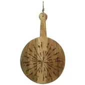 GAUMENKICK Schneidebrett Pusteblume Mangoholz mit Griff in natur - D: 46cm | Gr.: onesize