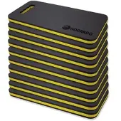 GORANDO 10x Premium Kniekissen für Garten Haus Werkstatt 44x22cm in gelb | Gr.: onesize