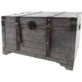Kobolo Truhe KUBA 34206-33 in Grau | Gr.: onesize