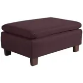 58 aufm Kessel POLSTERHOCKER Kaylil Flachgewebe burgund | Gr.: onesize