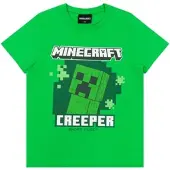 Minecraft T-Shirt im Creeper Design in grün | Gr.: 140