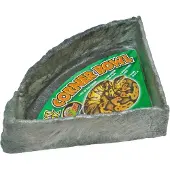 Zoo med XL Eckschüssel für Reptilien Terrarium – Platzsparendes Design für die Ecke