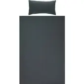 Erwin Müller Seersucker Bettwäsche Rosenheim in anthrazit | Gr.: 200x200 cm (40x80 cm)