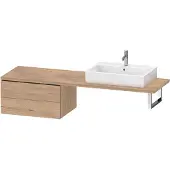 Duravit L-Cube Unterschrank für Konsole, 2 Schubkästen, 720x400x547mm, LC585905555, Farbe: Eiche Marmoriert Dekor