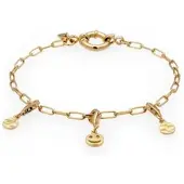 KUZZOI Armband 925 Sterling Silber in Gold | Gr.: 21 cm