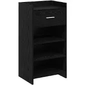 vidaXL Schuhschrank Schwarze Eiche 48 x 36 x 92 cm Holzwerkstoff