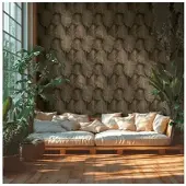 A.S. Création Tapete Palm Serenity in Espresso-Braun | Gr.: onesize