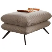 KAWOLA HOCKERBANK CHARME Taupe Cord