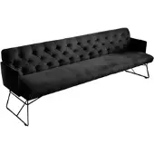 KAWOLA ESSZIMMERBANK CHARME Schwarz Velvet