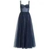 Hey Kyla Abendkleid in marine silber - 0002 | Gr.: 42