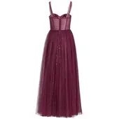 Hey Kyla Abendkleid in aubergine silber - 0003 | Gr.: 34