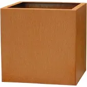 VIVANNO Pflanzkübel Block 50 cm x 50 cm x 50 cm Rostbraun