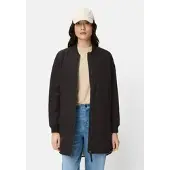 Camel active Mantel mit 2-Wege-Reißverschluss in Schwarz | Gr.: 34