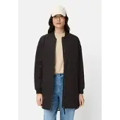 Camel active Mantel mit 2-Wege-Reißverschluss in Schwarz | Gr.: 38