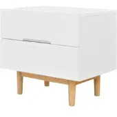 Home24 Nachtschrank LINDHOLM in Weiß | Gr.: onesize