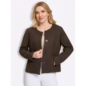 Sieh an! Bouclé-Blazer in schoko | Gr.: 38