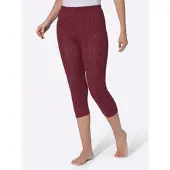 Sieh an! 7/8-Leggings in kirsche-schwarz-bedruckt | Gr.: 48