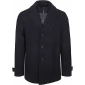 Steppin' Out Caban Coat Wolle Marine
