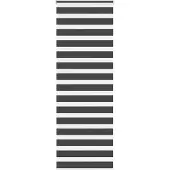 vidaXL Doppelrollo Schwarz 80x200 cm Stoffbreite 75,9 cm Polyester
