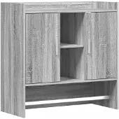 vidaXL Wandregal Wandhalterung Grau Sonoma 80 x 36 x 80 cm