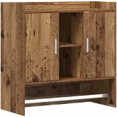 vidaXL Wandregal Wandhalterung Altholz 80 x 36 x 80 cm Holzwerkstoff