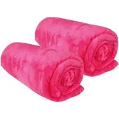 Bestlivings Kuscheldecke "Celina" 2er Pack Pink 60x80cm
