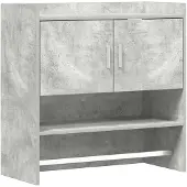 vidaXL Wandregal Wandhalterung Betongrau 80 x 36 x 80 cm Holzwerkstoff