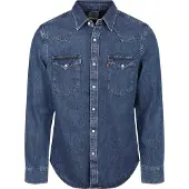 Levi's Barstow Western Hemd Indigo Blau