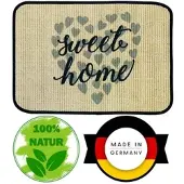 WohnDirect Fußmatte ECO-SISAL 1 in Grau | Gr.: 45 x 75 cm
