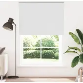 vidaXL Verdunkelungsrollo Weiß 150x210cm Stoffbreite 146,6cm Polyester
