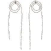 Luxenter -Ohrringe aus 925er Sterlingsilber und weißer Perle mit Rhodium-Finish – Lima