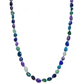 Luxenter Halskette mit Silberfinish und natürlichem Amethyst – Umavi | Gr.: onesize