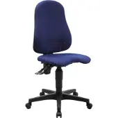 Topstar Bürostuhl Ortho Point, PO90G26 Stoff blau, Gestell schwarz