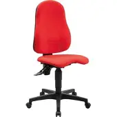 Topstar Bürostuhl Ortho Point, PO90G21 Stoff rot, Gestell schwarz
