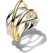 Pandora 164673C00 Damen-Ring Zweifarbig Verschlungene Bänder