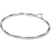 Pandora 593927C03 Tennis-Armband für Damen in Regenbogenfarben Silber