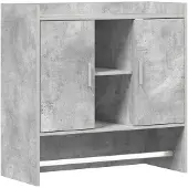 vidaXL Wandregal Wandhalterung Betongrau 80 x 36 x 80 cm Holzwerkstoff