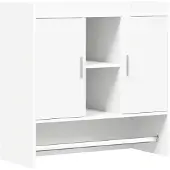 vidaXL Wandregal Wandhalterung Weiß 80 x 36 x 80 cm Holzwerkstoff