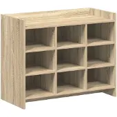 vidaXL Schuhschrank Sonoma-Eiche 85 x 39,5 x 70 cm Holzwerkstoff