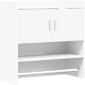 vidaXL Wandregal Wandhalterung Weiß 80 x 36 x 80 cm Holzwerkstoff
