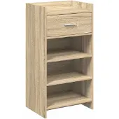 vidaXL Schuhschrank Sonoma-Eiche 48 x 36 x 92 cm Holzwerkstoff