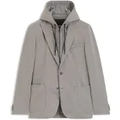 BOSS Slim-Fit Sakko mit integriertem Hoodie Grösse 48