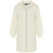 Laura scott Longstrickjacke Übergangsstrick mit Kapuze und Zopfstrick - NEUE KOLLEKTION