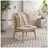 Home24 Gartensessel Lasia in Beige | Gr.: onesize